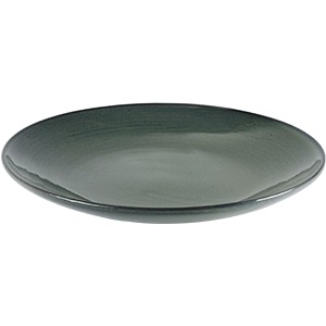 Тарелка «Аква»; керамика; D=285,H=45мм; серый