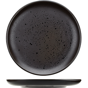 Тарелка плоская «Оникс»;  керамика;  D=27см;  черный