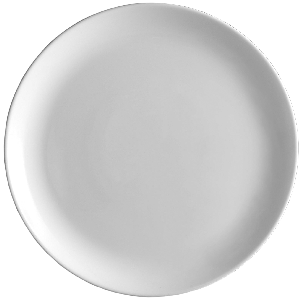 Тарелка мелкая «Эволюшнс»;  стекло;  D=27см;  белый