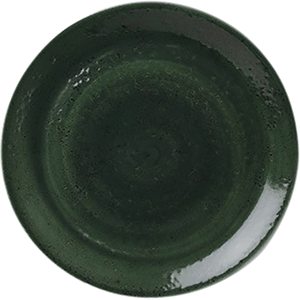 Тарелка пирожковая «Везувиус»; фарфор; D=154,H=10мм; зеленый 