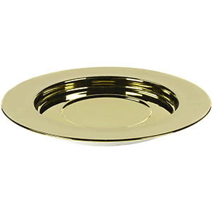 Тарелка подстановочная «Сан Пеллегрино»; фарфор; D=30,H=2.5см; золотой