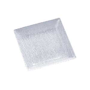 Блюдце квадратное «Минерали»; стекло; длина=11, ширина=11 см.; матовый