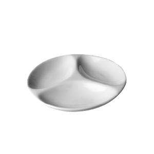 Менажница «Любяна»; материал: фарфор; диаметр=13, высота=2 см.; белый
