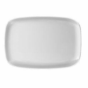 Блюдо прямоугольное «Скандиа»; материал: фарфор; высота=2.2, длина=32, ширина=21 см.; белый