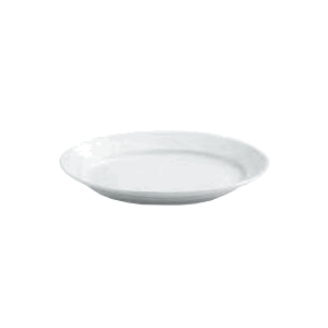 Блюдо овальное «Алберго»; фарфор; , H=6, L=42, B=29см; белый