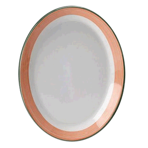 Блюдо овальное «Рио Пинк»; материал: фарфор; длина=28 см.; белый, розовый