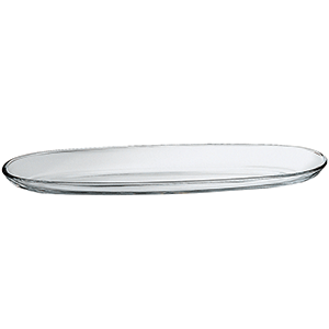 Блюдо овальное «Фениче»; стекло; L=41,B=11.5см; прозрачный