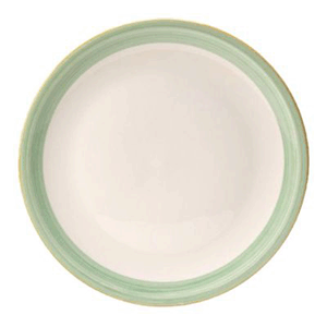 Блюдо для пиццы «Рио Грин»; материал: фарфор; диаметр=31 см.; цвет: белый, зеленый
