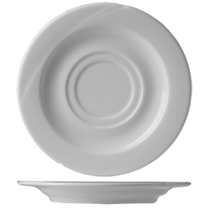 Блюдце «Атлантис»; материал: фарфор; диаметр=20, высота=2 см.; белый