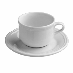 Блюдце для бульонной чашки «Увертюра»; материал: фарфор; диаметр=18, высота=1.5 см.; белый