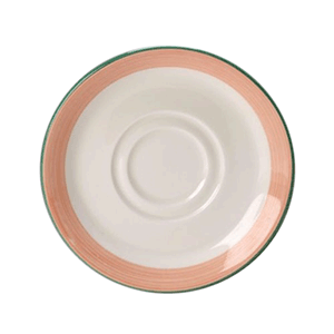 Блюдце «Рио Пинк»; материал: фарфор; диаметр=11.7 см.; белый, розовый