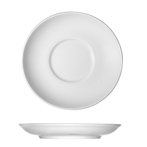 Блюдце «Опшенс»; материал: фарфор; диаметр=18 см.; белый