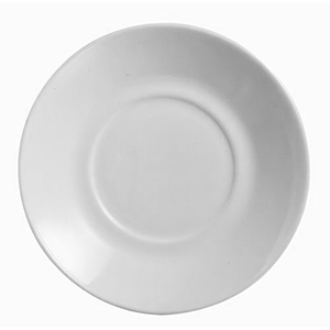 Блюдце «Эвридэй»; стекло; диаметр=14 см.; белый