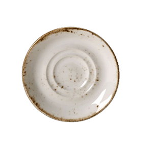 Блюдце «Крафт»; материал: фарфор; диаметр=11 см.; белый