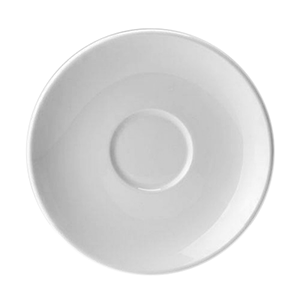 Блюдце «Лив»; материал: фарфор; диаметр=15 см.; белый