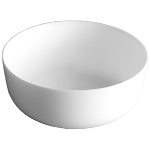 Блюдо для подачи «Эволюшнс»;  стекло;  D=18см;  белый