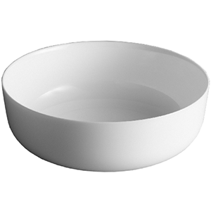 Блюдо для подачи «Эволюшнс»;  стекло;  D=22см;  белый