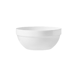 Салатник «Ресторан»; стекло; 400 мл; диаметр=14, высота=5 см.; белый