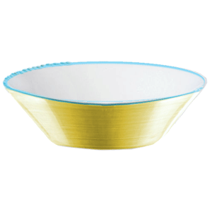 Салатник «Рио Еллоу»; материал: фарфор; диаметр=16.5 см.; белый, желтый