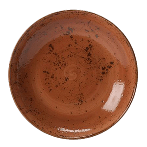 Салатник «Крафт»; материал: фарфор; 650 мл; диаметр=20.5, высота=4 см.; терракот