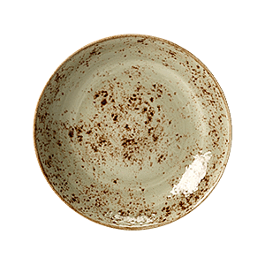 Салатник «Крафт»; материал: фарфор; 1000 мл; диаметр=25.5, высота=3.5 см.; зеленый