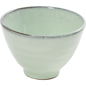 Салатник «Аква»; керамика; D=11,H=7.5см; светло-зеленый