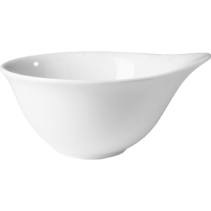 Салатник «Бистро»; материал: фарфор; 2.4л; диаметр=28, высота=12, длина=29, ширина=25 см.; белый