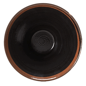 Салатник «Кото»; материал: фарфор; 118 мл; диаметр=10, высота=6 см.; цвет: черный, коричневый