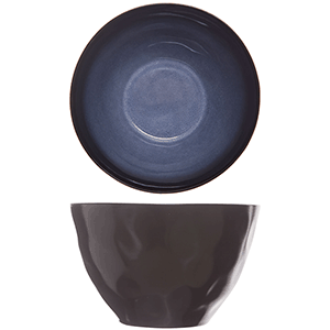 Салатник; керамика; D=155,H=95мм; синий,черный