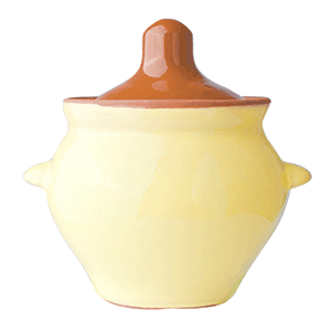 Горшок для запекания «Грибок»; керамика; 500 мл; диаметр=10.5, высота=10 см.; желтый , коричневый