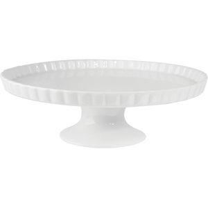 Подставка для торта «Кунстверк»; материал: фарфор; диаметр=28, высота=9 см.; белый