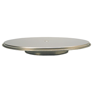 Подставка для торта вращающаяся; сталь нержавеющая; диаметр=300, высота=38 мм