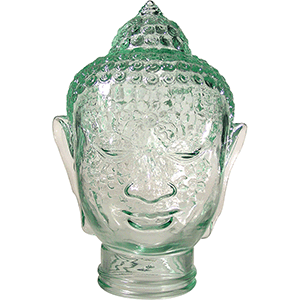 Декор для стола «Будда»; стекло; H=30см; прозрачный