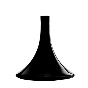 Декантер «Вулканос»; стекло; диаметр=238, высота=240 мм; цвет: черный