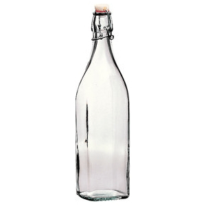 Бутылка «Свинг»; стекло,пластик; 1060 мл; диаметр=90, высота=315, длина=75 мм; прозрачный