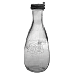 Бутылка с крышкой без трубочки; стекло; 570мл; прозрачный