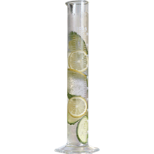 Стакан для коктейлей «Мензурка»; стекло; объем: 1 литр; диаметр=85, высота=172 мм; прозрачный