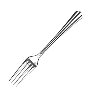 Вилка десертная «Библос»; сталь нержавеющая; длина=187/60, ширина=3 мм; металлический