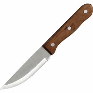 Нож для стейка; сталь,дерево; L=25см