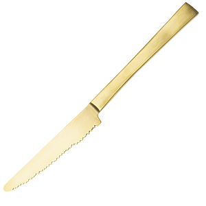 Нож столовый «Мартен Баас»; сталь нержавеющая,латунь