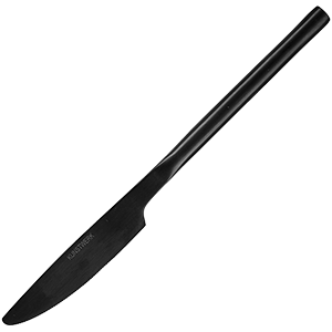 Нож столовый «Саппоро бэйсик»; сталь нержавейка; черный,матовый