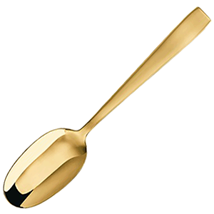 Ложка кофейная «Флэт»;  сталь нержавеющая;  ,L=11см;  золотой