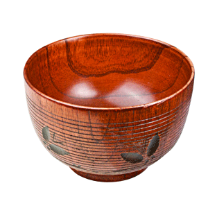 Супница, Бульонница (бульонная чашка); дерево; 530 мл; диаметр=12.5, высота=8 см.; коричневый