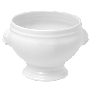 Супница, Бульонница (бульонная чашка) «Лион»; материал: фарфор; 250 мл; диаметр=10, высота=8 см.; белый