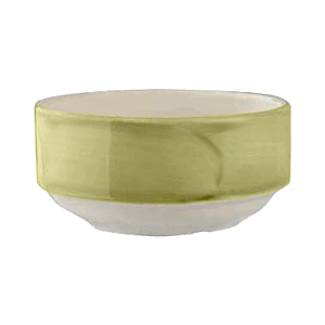Супница, Бульонница (бульонная чашка) «Феннель»; материал: фарфор; 285 мл; диаметр=12, высота=6 см.; зеленый,бежевая