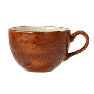 Чашка кофейная «Крафт»; материал: фарфор; 85 мл; диаметр=6, высота=5, длина=8.5 см.; терракот