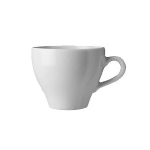 Чашка кофейная «Паула»; материал: фарфор; 70 мл; диаметр=6, высота=6, длина=9 см.; белый