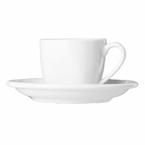 Чашка кофейная «Алберго»; материал: фарфор; 80 мл; диаметр=6.5, длина=8 см.; белый