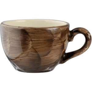 Чашка кофейная «Пепперкорн»; материал: фарфор; 85 мл; диаметр=6.5, высота=5, длина=8.5 см.; коричневый,бежевая
