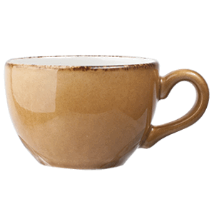 Чашка кофейная «Террамеса мастед»; материал: фарфор; 85 мл; диаметр=6.5, высота=5, длина=8.5 см.; светло-коричневая
